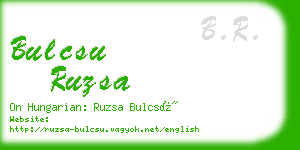 bulcsu ruzsa business card